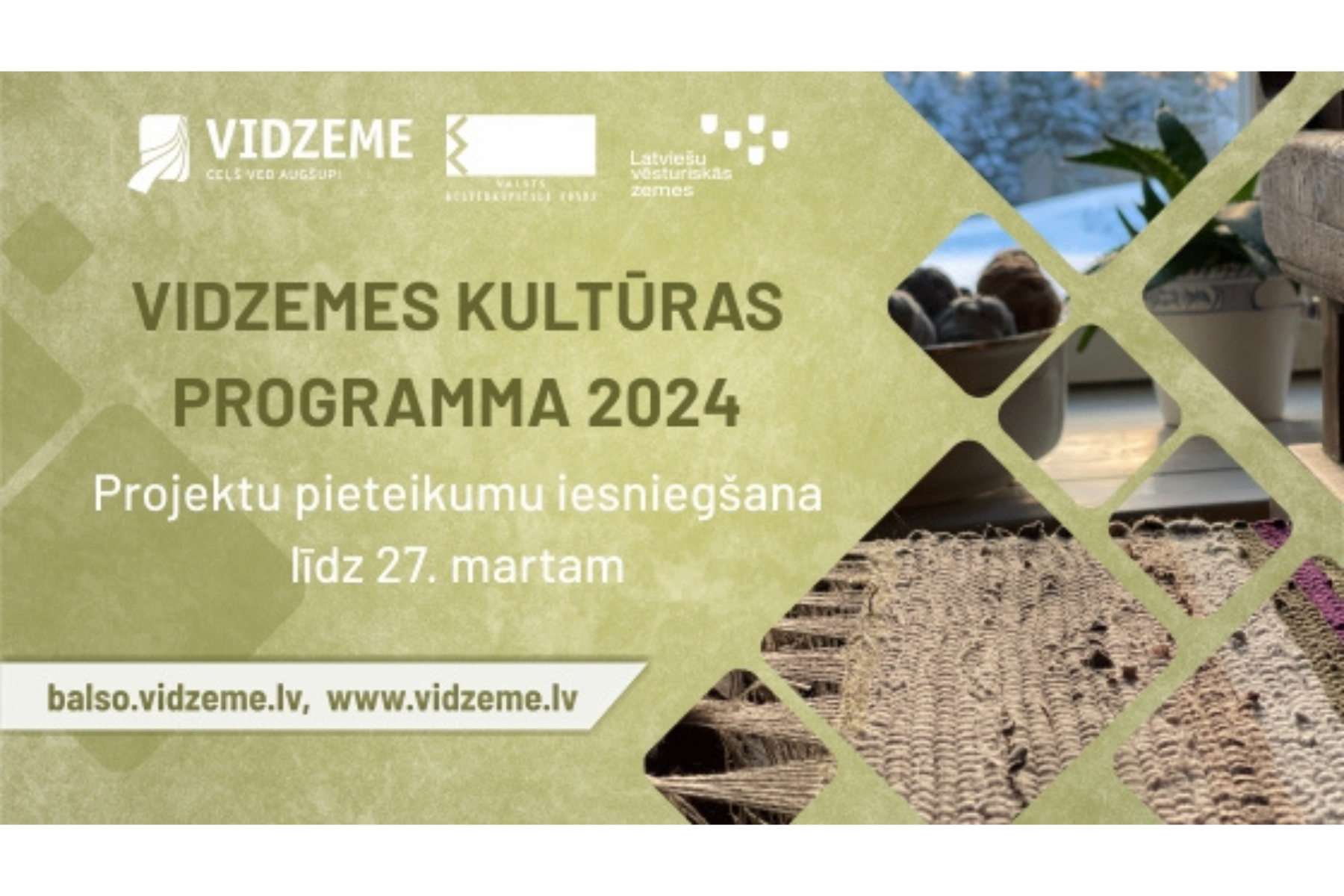 Izsludina “Vidzemes kultūras programmas 2024” projektu konkursu ...